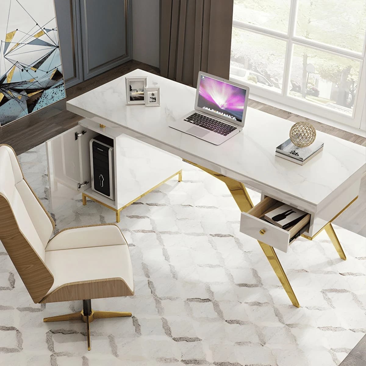 ÇLM33240 Modern MDF Çalışma Masası